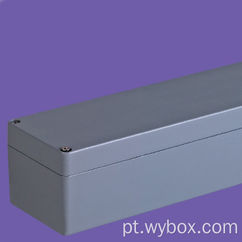 Caixa de alumínio para eletrônica caixa de alumínio à prova d&#39;água IP67 caixa de montagem de parede de alumínio AWP514 com tamanho 250 * 80 * 80mm